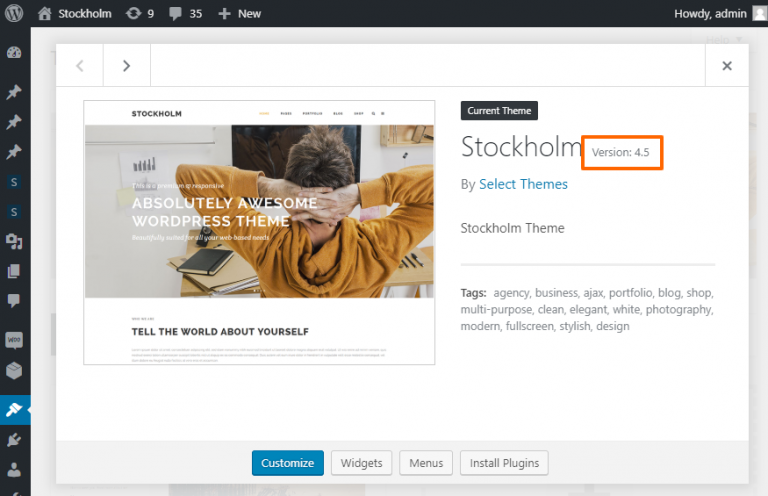 Checking for Theme Updates – Help Center